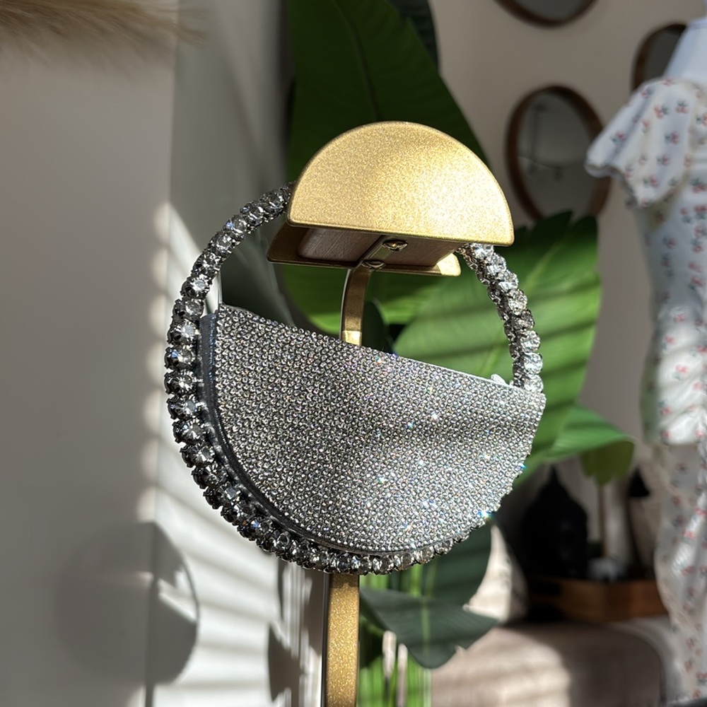 💎💎💎NWT Mini Diamond Circle Clutch 💎💎💎 - Picture 8 of 15